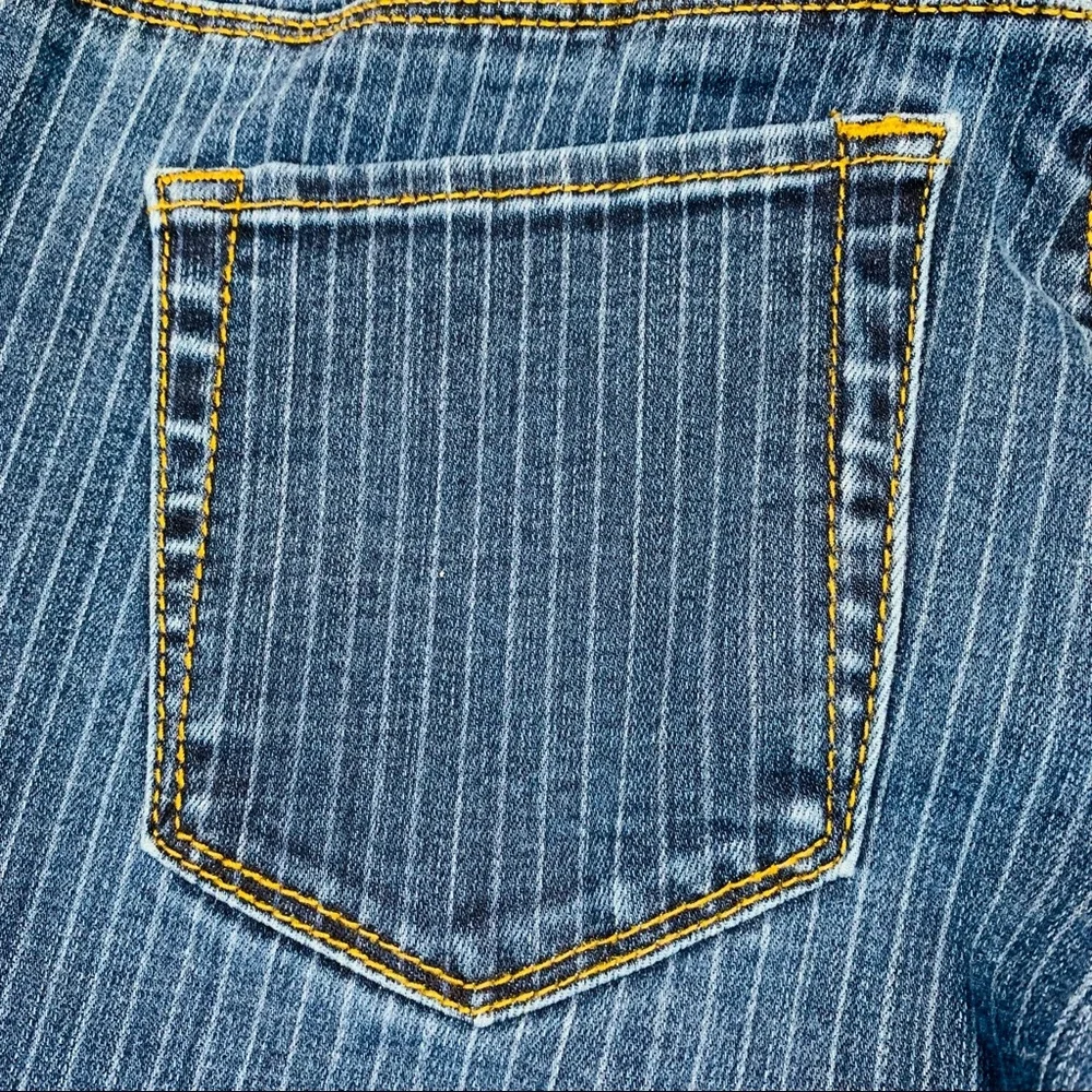 Pacsun jeans jeggings high rise striped dark wash stretchy women size 25 - Picture 7 of 10